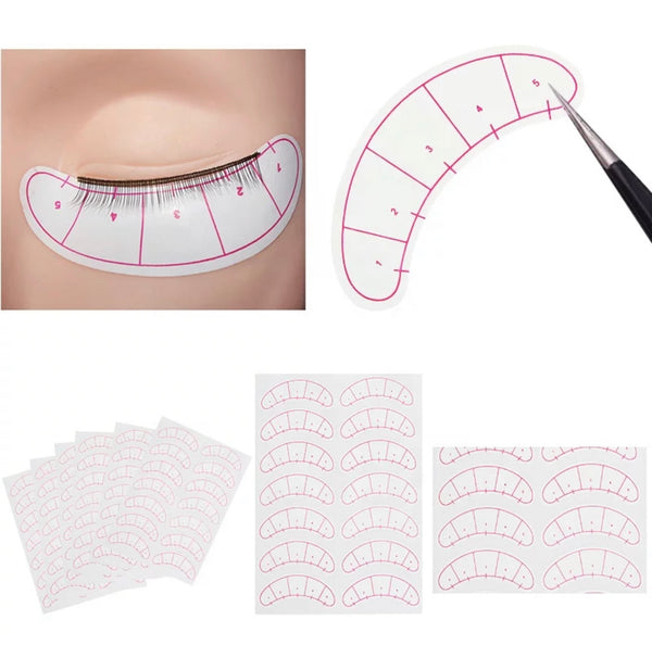 PACK OF 70: DISPOSABLE 5 POINT EYELASH POSITIONING STICKERS – The Lash ...